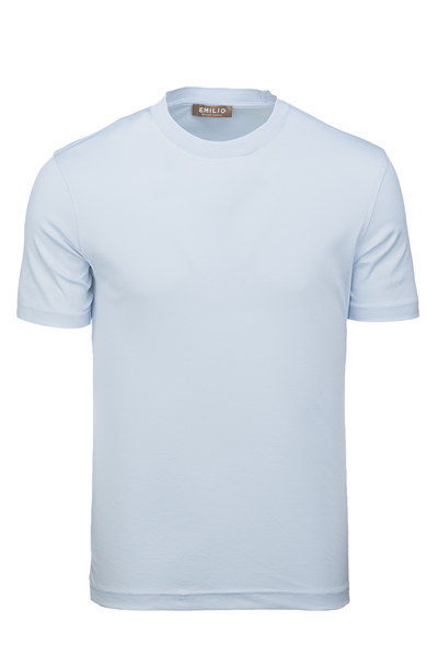 Erkek kol Bantlı Bisiklet Yaka T-Shirt