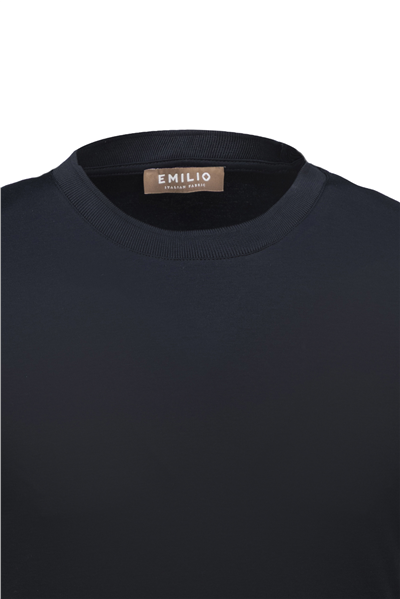 Erkek kol Bantlı Bisiklet Yaka T-Shirt
