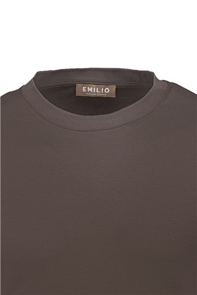 Erkek kol Bantlı Bisiklet Yaka T-Shirt