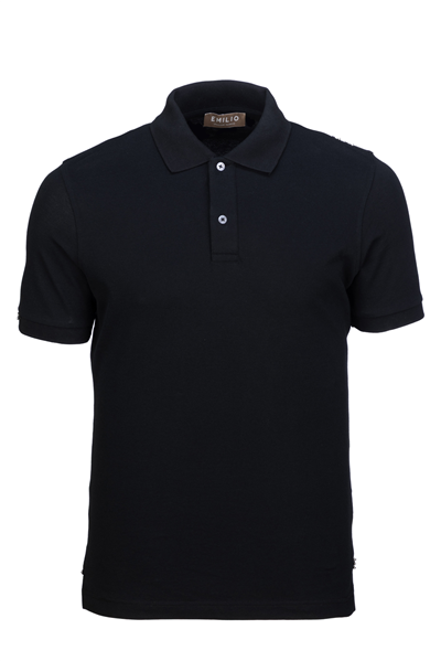 Erkek Kol Bantlı Boncuk İşleme Polo Yaka Erkek T-Shirt