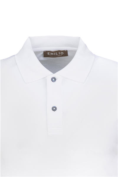 Erkek Kol Bantlı Boncuk İşleme Polo Yaka Erkek T-Shirt