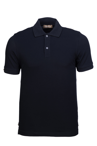 Erkek Kol Bantlı Boncuk İşleme Polo Yaka Erkek T-Shirt