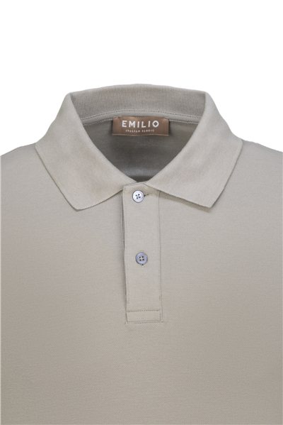 Erkek Kol Bantlı Boncuk İşleme Polo Yaka Erkek T-Shirt
