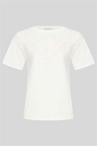 Ermanno Firenze Kadın Tişört Beyaz