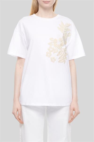 Ermanno Firenze Kadın Tişört Beyaz