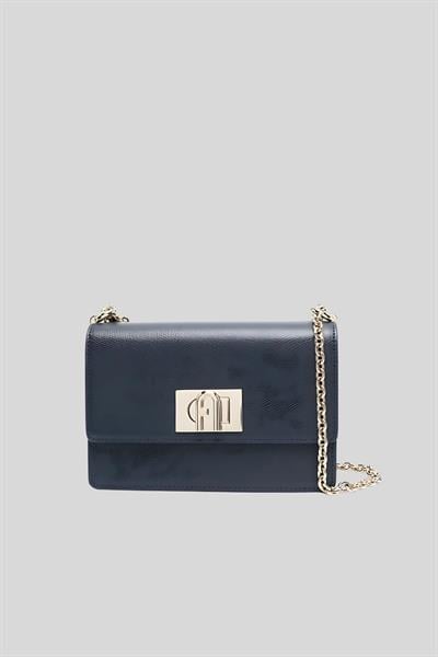 Furla Bakare Flip Lock Kadın Omuz Çantası Siyah