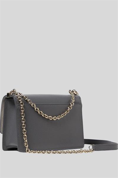 Furla Bakare Flip Lock Kadın Omuz Çantası Gri