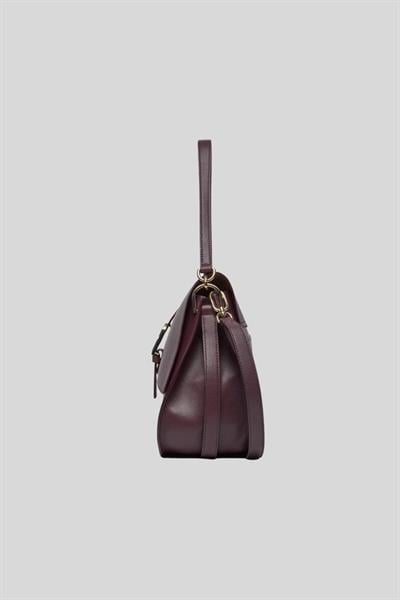 Furla Flow Deri Kadın El Çantası Bordo