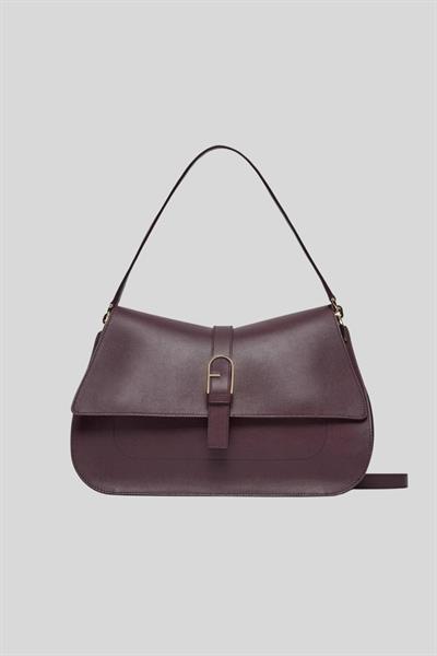 Furla Flow Deri Kadın El Çantası Bordo