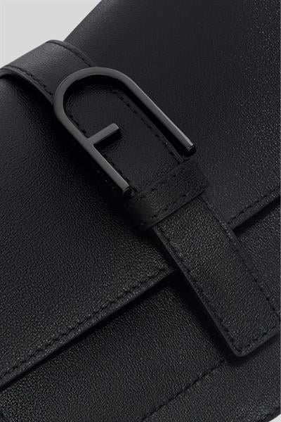 Furla Flow Mini Kadın Omuz Çantası Siyah