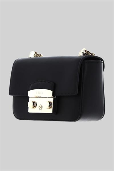 Furla Kadın Deri Omuz Çantası Siyah