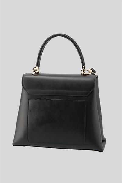Furla Marka Logolu Kadın El Çantası Siyah