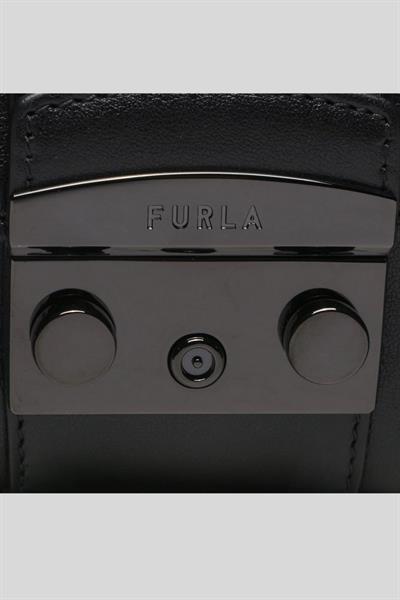 Furla Metropolis Deri Kadın Omuz Çantası Siyah