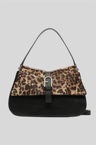 Furla Soma Flow Kadın Omuz Çantası Siyah