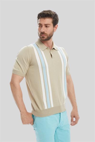 Gran Sasso Erkek Polo T-Shirt Bej