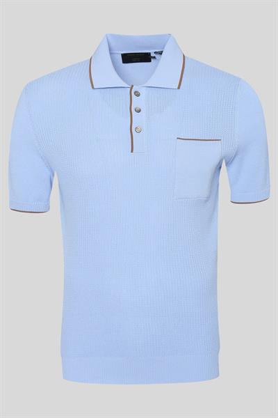 Gran Sasso Erkek Polo Yaka T-Shirt Kahverengi