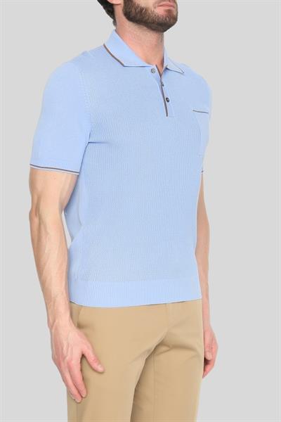 Gran Sasso Erkek Polo Yaka T-Shirt Kahverengi