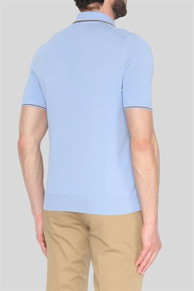 Gran Sasso Erkek Polo Yaka T-Shirt Kahverengi