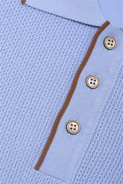 Gran Sasso Erkek Polo Yaka T-Shirt Kahverengi