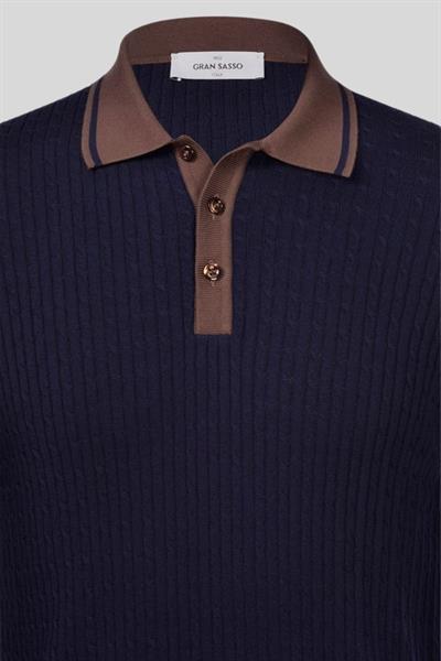Gran Sasso Erkek Polo Yaka T-Shirt Lacivert