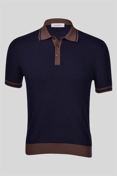 Gran Sasso Erkek Polo Yaka T-Shirt Lacivert