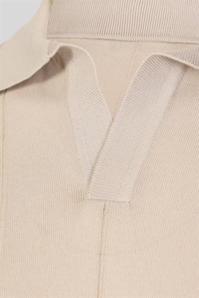 Gran Sasso Erkek Slim Fit Triko T-shirt Bej