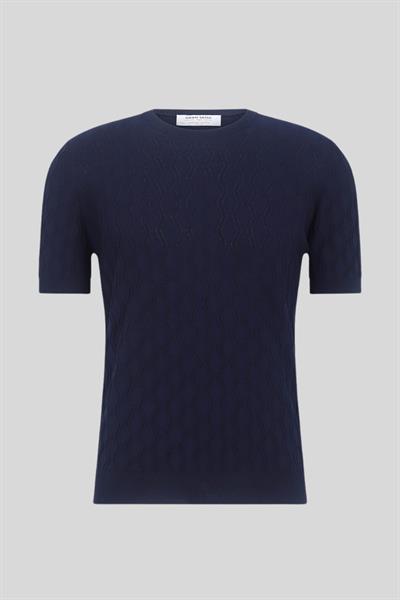 Gran Sasso Erkek T-Shirt Lacivert 405