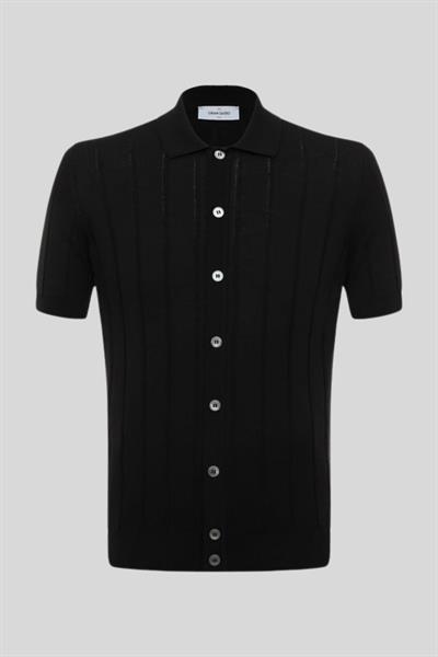 Gran Sasso Erkek T-Shirt Siyah