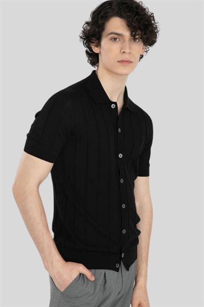 Gran Sasso Erkek T-Shirt Siyah