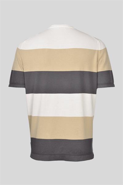 Gran Sasso Erkek Yuvarlak Yaka T-Shirt Beyaz