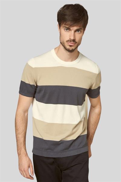 Gran Sasso Erkek Yuvarlak Yaka T-Shirt Beyaz