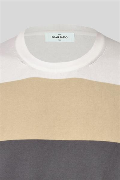 Gran Sasso Erkek Yuvarlak Yaka T-Shirt Beyaz