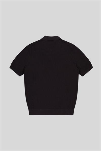 Gran Sasso Regular Fit Polo Yaka T-Shirt Siyah