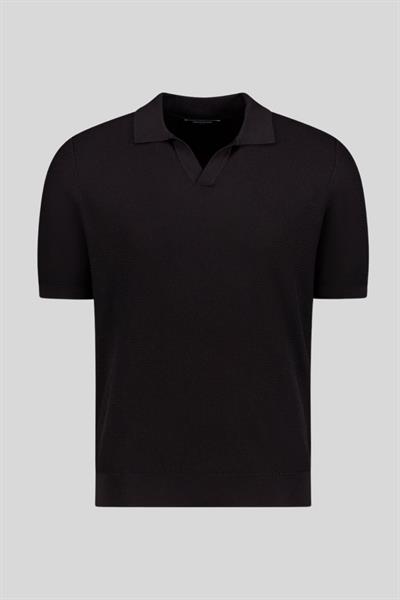 Gran Sasso Regular Fit Polo Yaka T-Shirt Siyah
