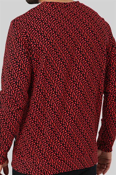 Hugo Bisiklet Yaka Erkek Sweatshirt Çok Renkli