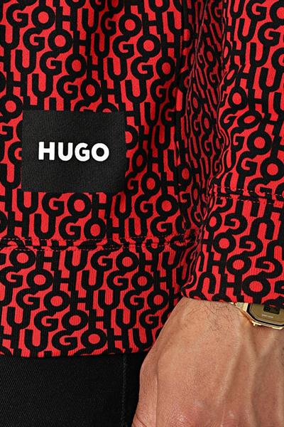 Hugo Bisiklet Yaka Erkek Sweatshirt Çok Renkli