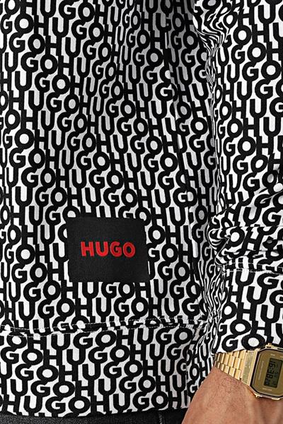 Hugo Bisiklet Yaka Erkek Sweatshirt Çok Renkli