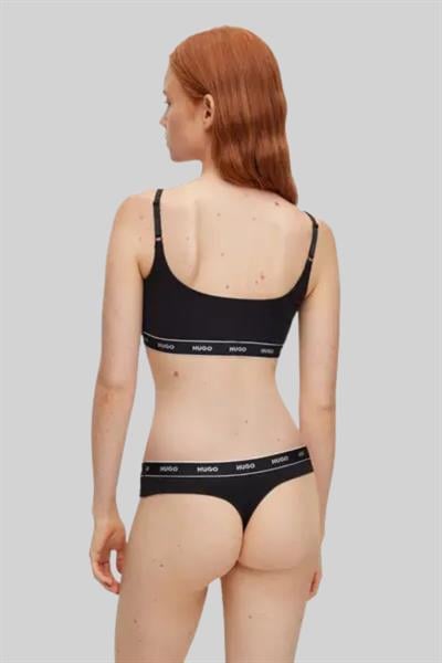 Hugo Boss 3lü Paket Şerit Kadın Tanga Siyah