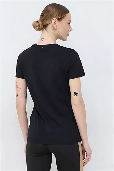 Hugo Boss Baskılı Kadın T-Shirt Siyah 003