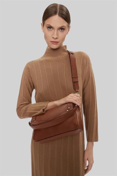 Hugo Boss Dana Derisi Kadın Omuz Çantası Kahverengi