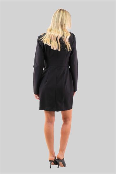 Hugo Boss Kadın Uzun Kollu Mini Elbise Siyah