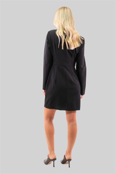 Hugo Boss Kadın Uzun Kollu Mini Elbise Siyah