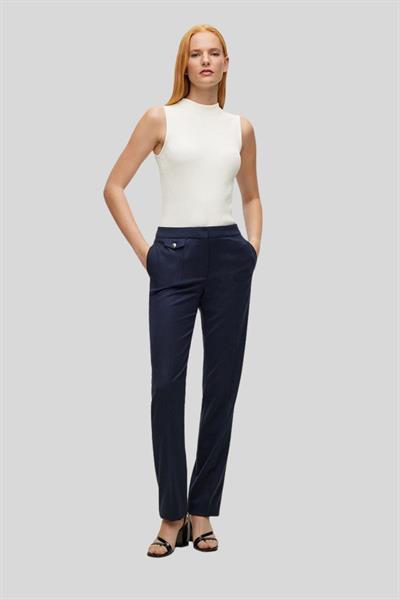 Hugo Boss Kadın Yün Pantolon Lacivert 466