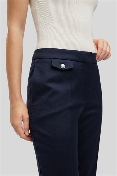 Hugo Boss Kadın Yün Pantolon Lacivert 466