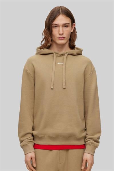 Hugo Boss Kapüşonlu Erkek Sweatshirt Kahverengi