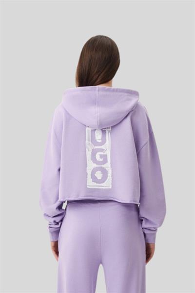 Hugo Boss Kapüşonlu Kadın Sweatshirt Mor