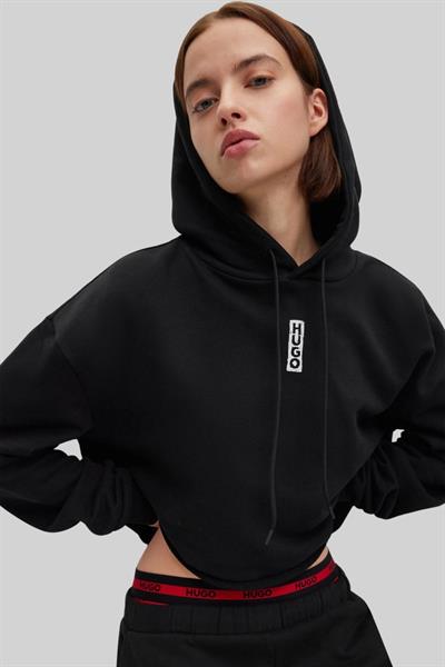 Hugo Boss Kapüşonlu Kadın Sweatshirt Siyah