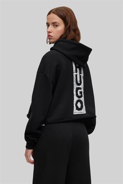 Hugo Boss Kapüşonlu Kadın Sweatshirt Siyah