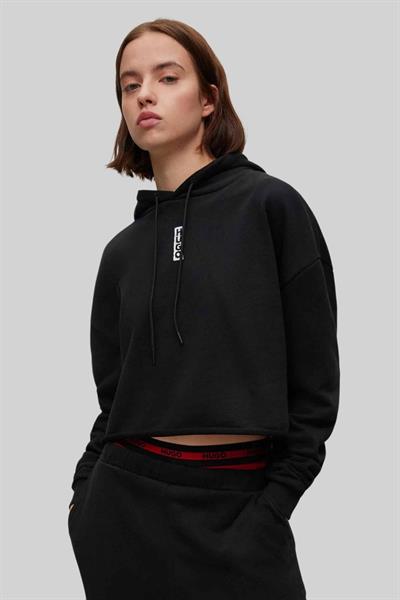 Hugo Boss Kapüşonlu Kadın Sweatshirt Siyah
