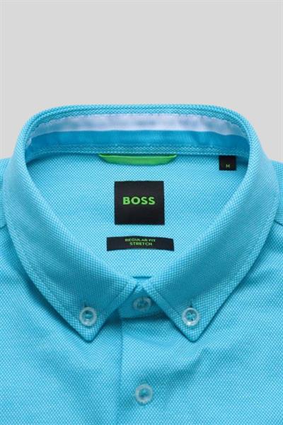 Hugo Boss Kısa Kollu Erkek Gömlek Mavi 497